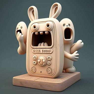 3D model Rabbids Go Phone game (STL)